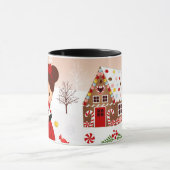ジンガーブレッドハウスと小さな女の子MUG マグカップ (中央)