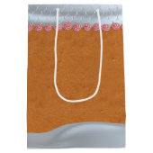 ジンガーブレッドハウスカスタムクリスマス ミディアムペーパーバッグ (裏面)