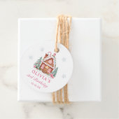 ジンガーブレッドハウスガール1st誕生日パーティー フェイバータグ (インサイチュ)