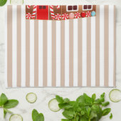 ジンガーブレッドハウスキッチンタオル キッチンタオル (折り畳み)