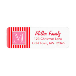 ジンガーブレッドハウスキャンディケインストライプズ ラベル