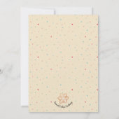 ジンガーブレッドハウスキュートホリデークッキー交換 招待状 (裏面)