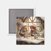 ジンガーブレッドハウスクッキーカントリーキッチンガールズ マグネット (正面/裏面)