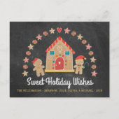 ジンガーブレッドハウスクッキースウィートウィッシュシャルボード シーズンポストカード (正面)