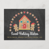 ジンガーブレッドハウスクッキースウィートウィッシュシャルボード シーズンポストカード (正面)