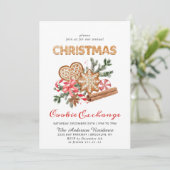 ジンガーブレッドハウスクッキー交換クリスマスパーティー 招待状 (スタンド正面)