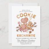 ジンガーブレッドハウスクッキー交換クリスマスパーティー 招待状 (正面)