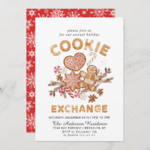 ジンガーブレッドハウスクッキー交換クリスマスパーティー