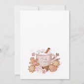 ジンガーブレッドハウスクッキー交換クリスマスパーティー 招待状 (裏面)