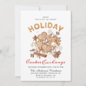 ジンガーブレッドハウスクッキー交換クリスマスパーティー 招待状 (正面)