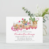 ジンガーブレッドハウスクッキー交換クリスマスパーティー 招待状 (スタンド正面)