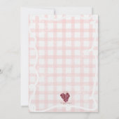 ジンガーブレッドハウスクッキー交換 招待状 (裏面)