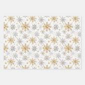 ジンガーブレッドハウスクッキー雪の偽クリスマス ラッピングペーパーシート (正面2)