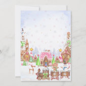 ジンガーブレッドハウスクッキー飾ズパーティー 招待状 (裏面)