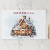 ジンガーブレッドハウスクリスマスティアウェイランチョンマット ペーパーパッド (インサイチュ)