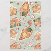 ジンガーブレッドハウスクリスマスパーティの招待状 (裏面)