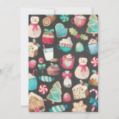 ジンガーブレッドハウスクリスマスパーティの招待状 招待状 (裏面)