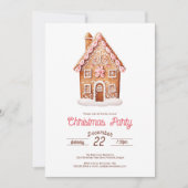 ジンガーブレッドハウスクリスマスパーティー 招待状 (正面)