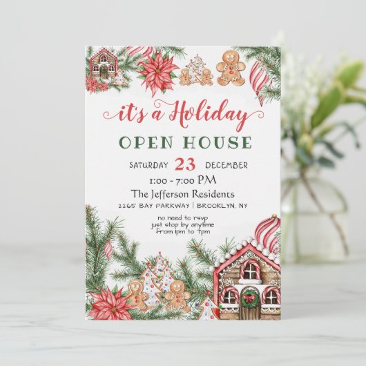 ジンガーブレッドハウスクリスマスホリデーオープンハウスイン 招待状 (スタンド正面)