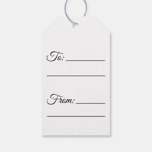 ジンガーブレッドハウスクリスマスホリデースノーグローブ ギフトタグ (裏面)