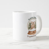 ジンガーブレッドハウスクリスマスホリデースノーグローブ ジャンボコーヒーマグカップ (正面右)