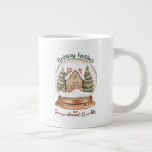 ジンガーブレッドハウスクリスマスホリデースノーグローブ ジャンボコーヒーマグカップ (右)