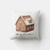 ジンガーブレッドハウスクリスマス装飾用クッション クッション (正面)