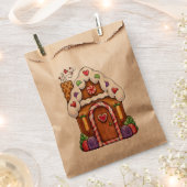 ジンガーブレッドハウスコテージフリットバッグ フェイバーバッグ (クリップ留めされた状態)