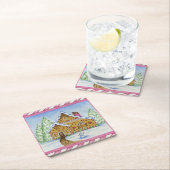 ジンガーブレッドハウスコースター スクエアペーパーコースター (インサイチュ)