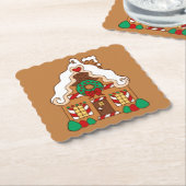 ジンガーブレッドハウスコースター ペーパーコースター (アングル)