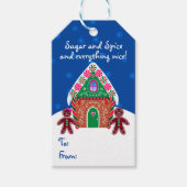 ジンガーブレッドハウススウィートクリスマスベーキング ギフトタグ (正面)