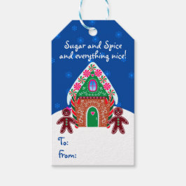 ジンガーブレッドハウススウィートクリスマスベーキング ギフトタグ