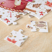 ジンガーブレッドハウススノーグローブパズル ジグソーパズル (側面)