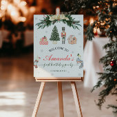 ジンガーブレッドハウスナツクラッカー誕生日ウェルカムサイン ポスター