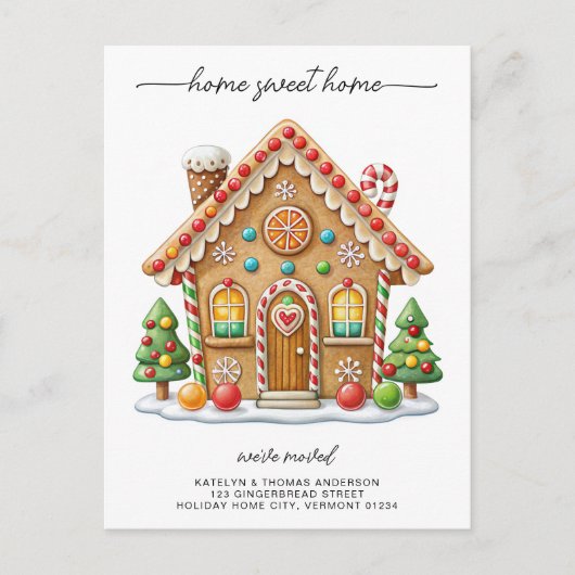 ジンガーブレッドハウスニューアドレスホリデームービング 案内ポストカード (正面)