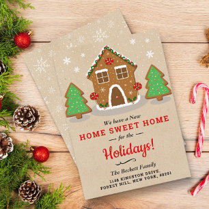 ジンガーブレッドハウスニューホームフォーザホリデー シーズンカード