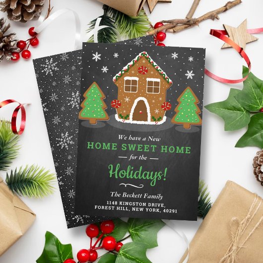 ジンガーブレッドハウスニューホームフォーザホリデー シーズンカード