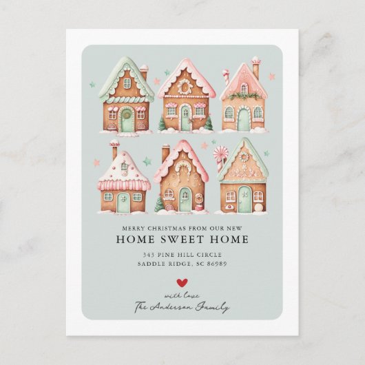 ジンガーブレッドハウスビレッジムービングアナウンス 案内ポストカード (正面)