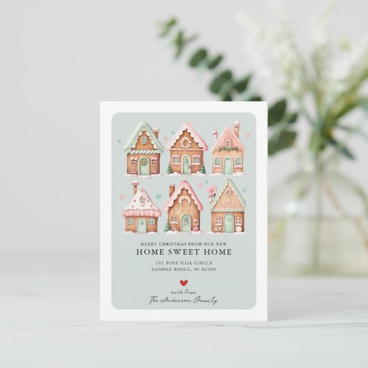 ジンガーブレッドハウスビレッジムービングアナウンス 案内ポストカード (スタンド正面)