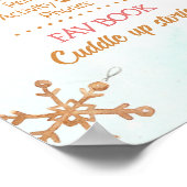 ジンガーブレッドハウスファースト誕生日マイルストーンボード ポスター (角)