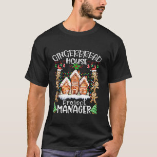 ジンガーブレッドハウスプロジェクトマネージャーCookieベーキングXm Tシャツ