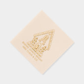 ジンガーブレッドハウスベーキング企業のクリスマス 箔ナプキン (右)