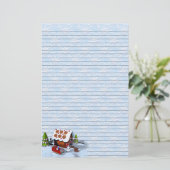 ジンガーブレッドハウスホリディライティング紙 便箋 (スタンド正面)