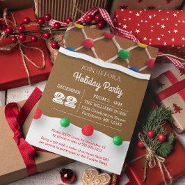 ジンガーブレッドハウスホリデイ招待状 招待状