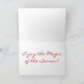 ジンガーブレッドハウスホリデーカード シーズンカード (内部)