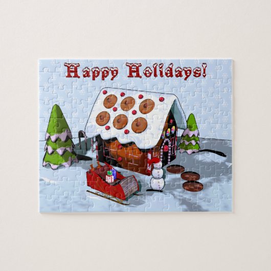 ジンガーブレッドハウスホリデーパズル ジグソーパズル (横)
