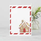 ジンガーブレッドハウスホリデーパーティー招待状 招待状 (スタンド正面)