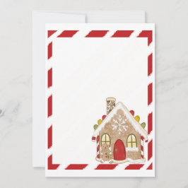 ジンガーブレッドハウスホリデーパーティー招待状 招待状