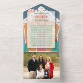 ジンガーブレッドハウスホリデーフォトオールインワンカード オールインワン招待状 (内側)