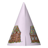 ジンガーブレッドハウスホームスウィートホームクリスマスクリスマス パーティーハット (裏面)